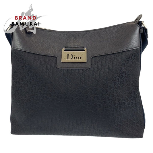 Dior Trotter Oblique Canvas Leather Shoulder Bag