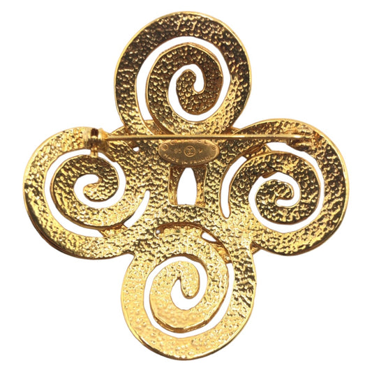 Chanel Gold Metal Coco Mark Brooch