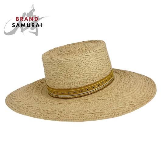 Hermes Andalucia Straw Hat Polyester