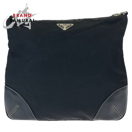 Prada Nylon Leather Tessuto Logo Crossbody