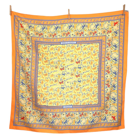 Hermes Silk Scarf Orange