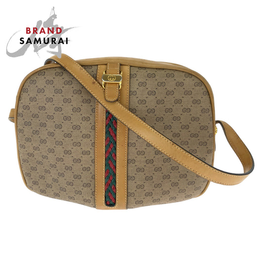 Gucci Vintage Micro GG Canvas Shoulder Bag