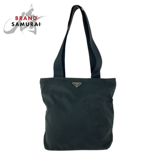 Prada Nylon Tessuto Logo Tote Bag