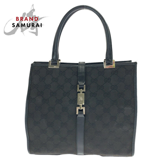 Gucci Jackie GG Canvas Tote Bag Black