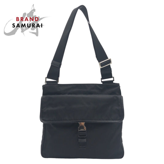 Prada Nylon Tessuto Triangle Logo Shoulder Bag