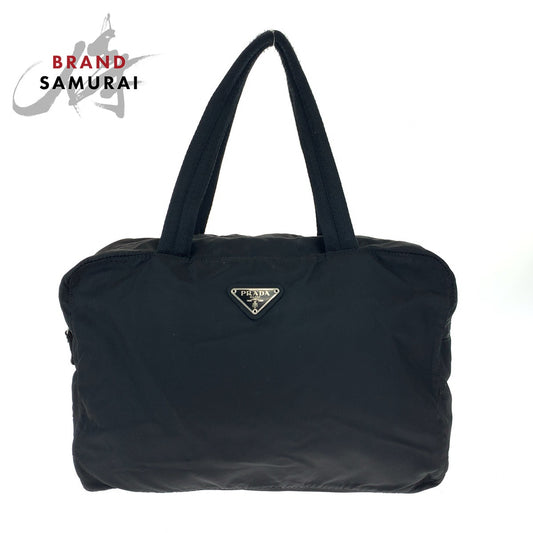 Prada Nylon Tessuto Logo Tote Bag