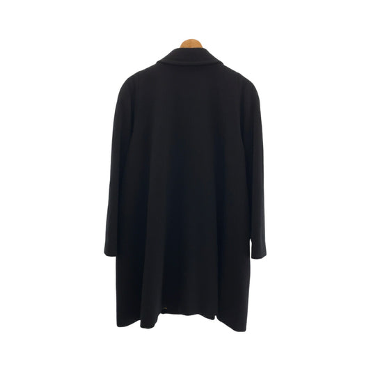 LEONARD Cashmere Wool Coat Black Multicolor