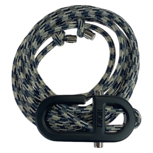 Dior Navy Multicolor Cotton Belt