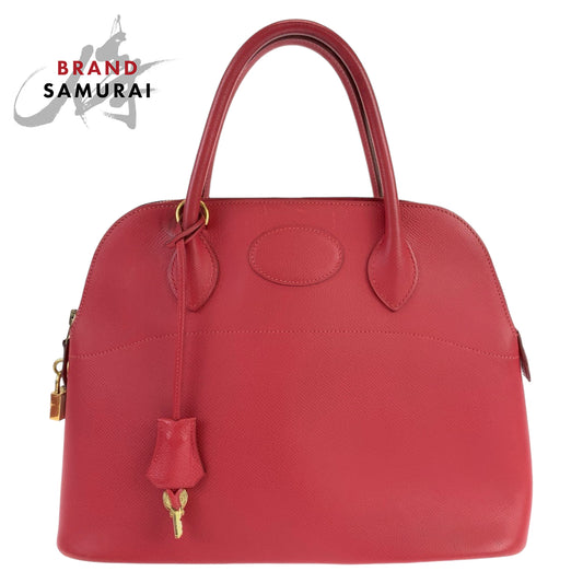 Hermes Bolide 31 Ruby Red Handbag