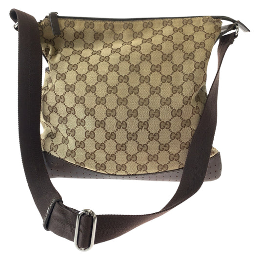 Gucci GG Canvas Leather Shoulder Bag