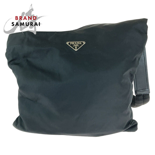 Prada Nylon Tessuto Triangle Logo Crossbody Bag