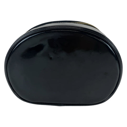 Chanel Black Enamel Pouch with Mirror