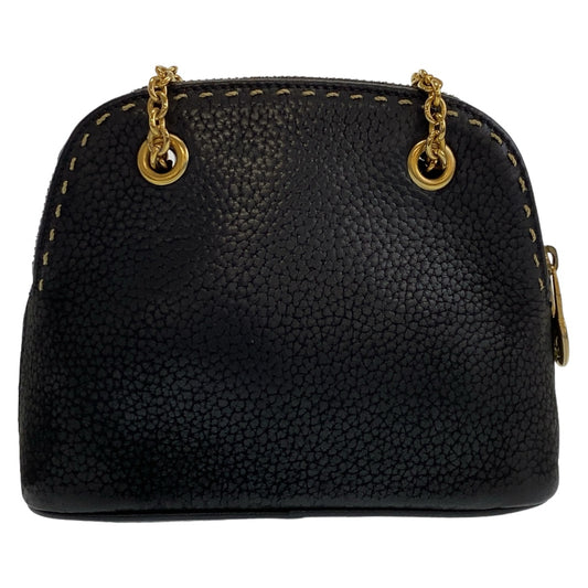 Celine Vintage Leather Triomphe Shoulder Bag