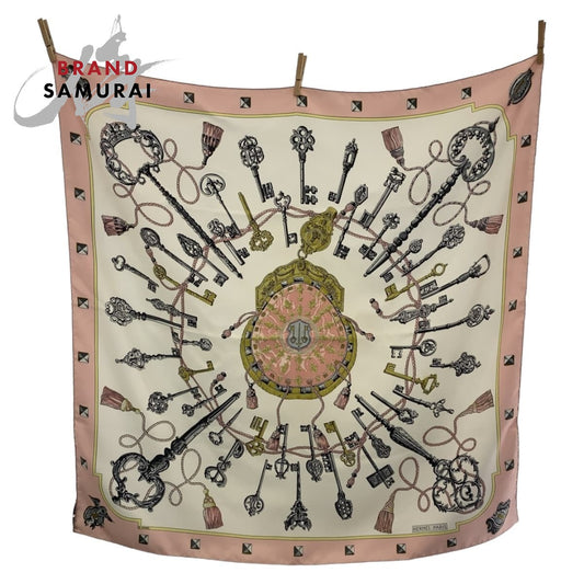 Hermes Silk Scarf Pink Multicolor