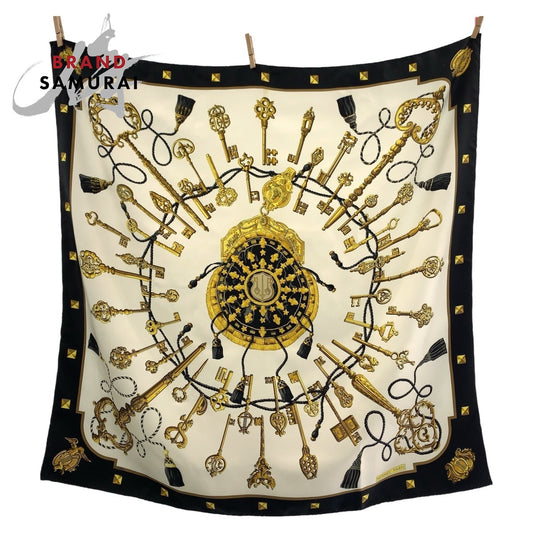 Hermes Silk Scarf LES CLES THE KEYS RARE 90