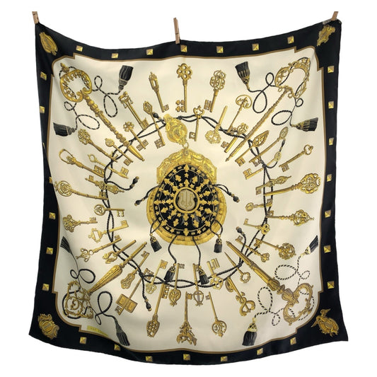 Hermes Silk Scarf LES CLES THE KEYS RARE 90