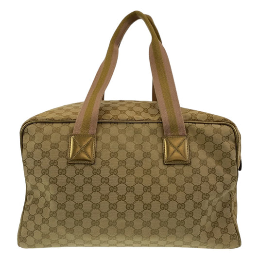 Gucci Beige Multicolor GG Canvas Boston Bag