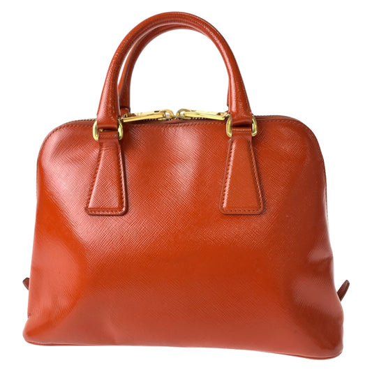 Prada Patent Saffiano Promenade Leather Handbag