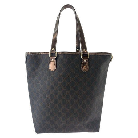 Gucci GG Supreme Canvas Tote Bag Brown