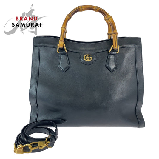 Gucci Bamboo Diana Leather Handbag