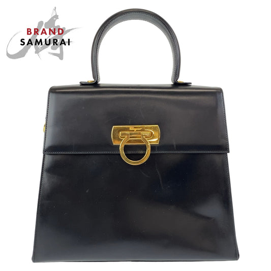 Salvatore Ferragamo Leather Gancini Handbag