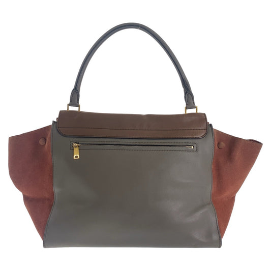 Celine Trapeze Leather Suede Handbag