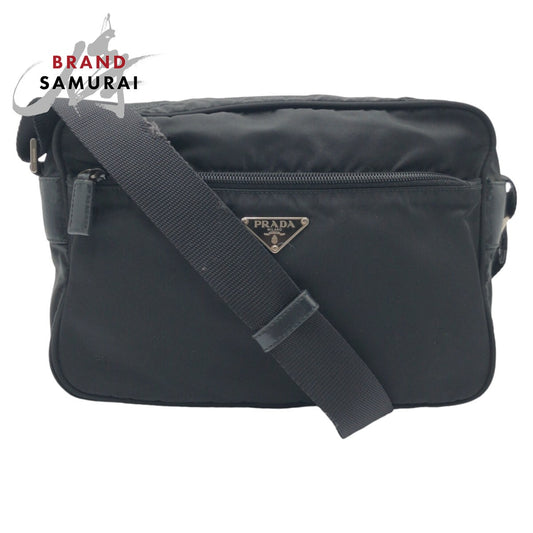 Prada Nylon Tessuto Triangle Logo Crossbody Bag