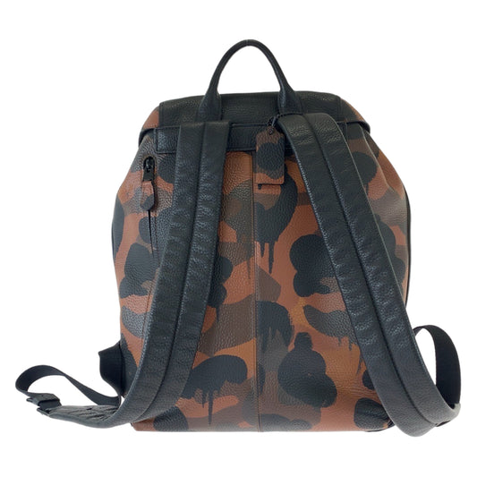 Coach Manhattan Camouflage Leather Backpack