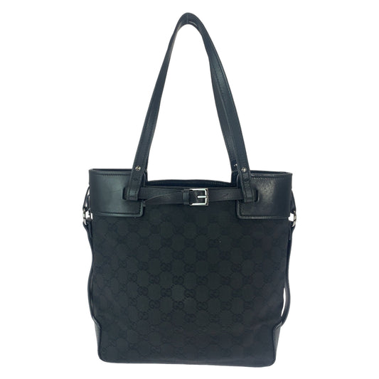 Gucci Black GG Canvas Tote Bag