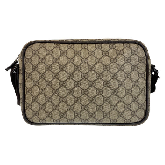 Gucci GG Supreme Canvas Leather Shoulder Bag