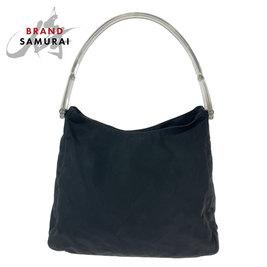 Prada Nylon Tessuto Triangle Logo Shoulder Bag