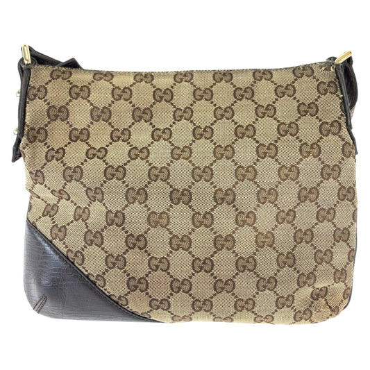 Gucci GG Canvas Horsebit Shoulder Bag