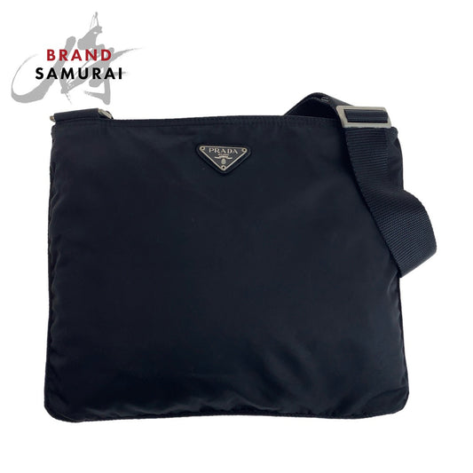 Prada Nylon Tessuto Triangle Logo Shoulder Bag