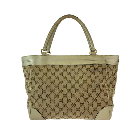 Gucci Mayfair GG Canvas Leather Tote Bag