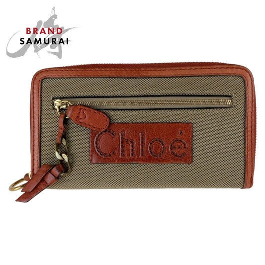 Chloe Canvas/Leather Harley Long Wallet