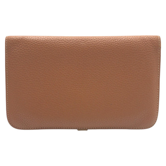 Hermes Dogon GM Long Wallet Brown Gold