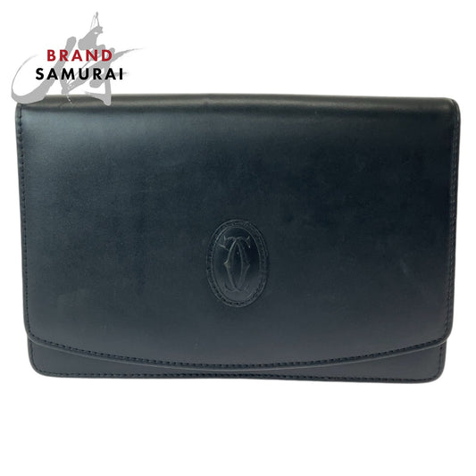 Cartier Must Line Black Clutch Bag