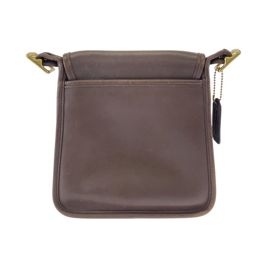 Coach Leather Shoulder Bag Brown