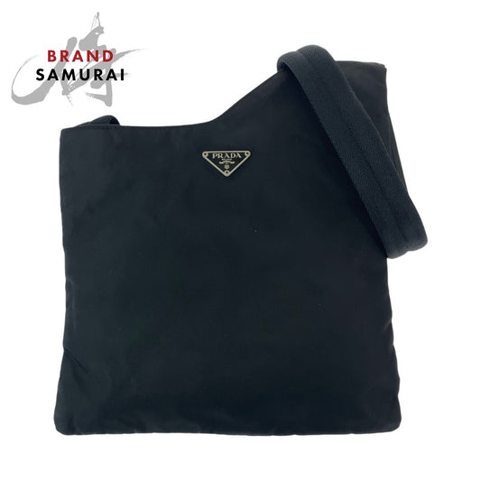 Prada Nylon Tessuto Triangle Logo Shoulder Bag