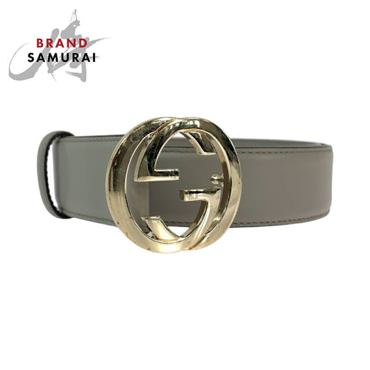 Gucci Leather Interlocking Belt