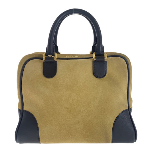 Loewe Anagram Amazona 25 Suede Leather Handbag