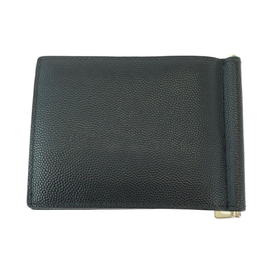 Yves Saint Laurent Leather Card Case Money Clip