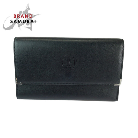 Cartier Must Line Black Long Wallet