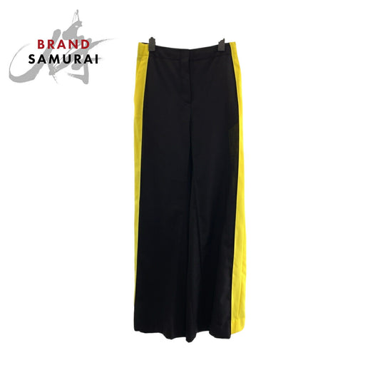 Loewe Wool Wide Pants Black Yellow