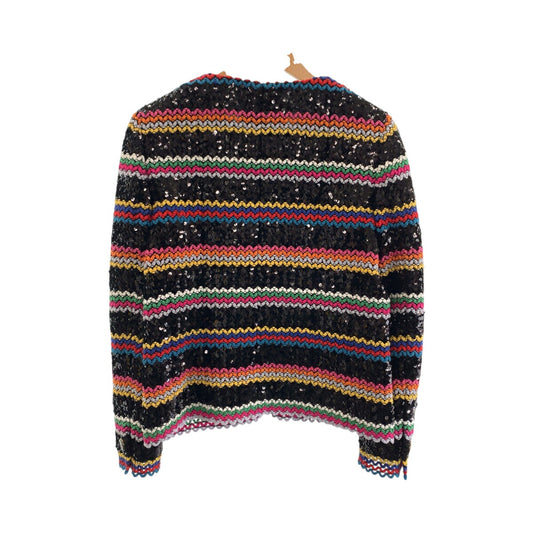 Chanel Cotton No Collar Jacket Multicolor