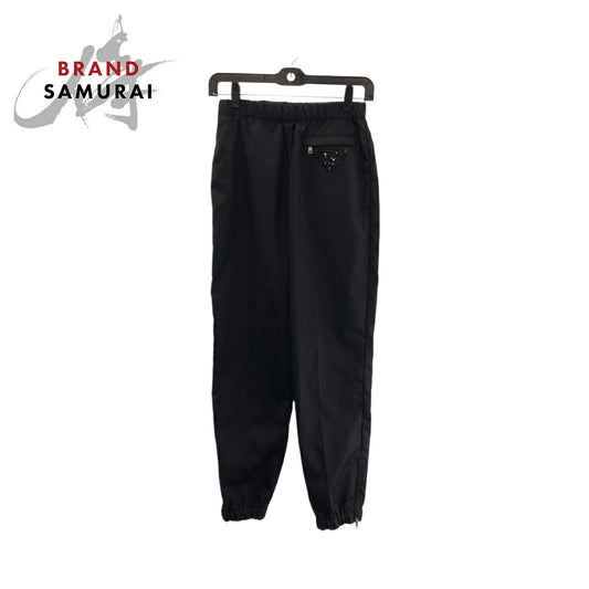 Prada Nylon Jogger Pants with Triangle Logo