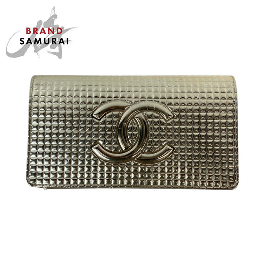 Chanel Leather Micro Chocolate Bar Long Wallet