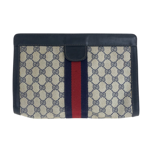 Gucci GG Supreme Canvas Clutch Bag