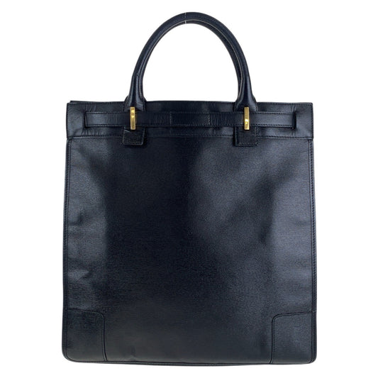 Gucci Leather Tote Bag Black Gold Hardware