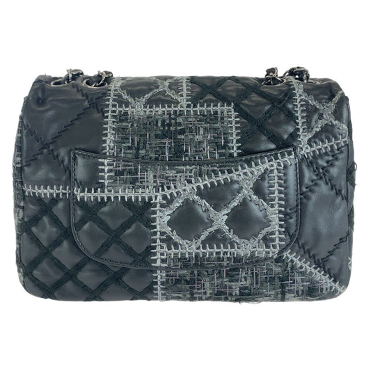 Chanel Lambskin Tweed Wild Stitch Patchwork Shoulder Bag